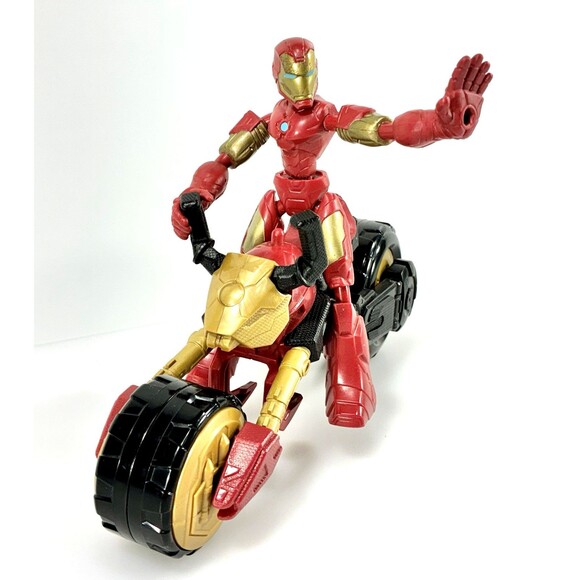 Marvel Iron man Bend and Flex Rider Bike And Action Figure Toy - Picture 3 of 10
